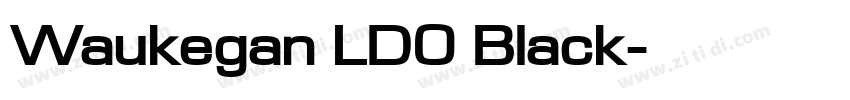 Waukegan LDO Black字体转换